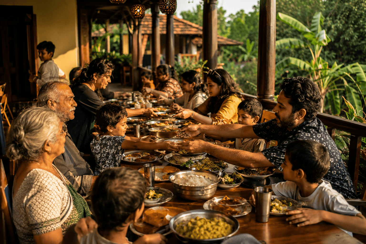 Family reunion at Marvel Villa near Pondicherry